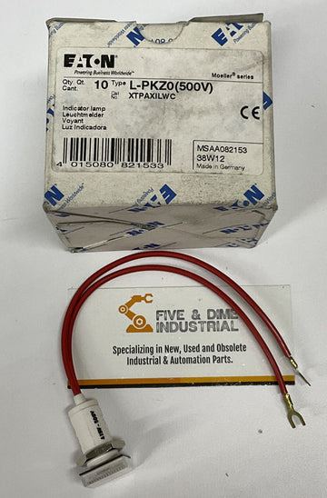 Eaton L-PKZ0 XTPAXILWC Universal Indicator Lamp White 415-500V. Box of 10