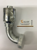 Parker 1XN77-24-20 Hydraulic Fitting 1-1/4" Hose X 1-1/2" Cat Elbow-1