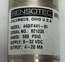 Honeywell Sensotec 440/F441-01 Pressure Transducer 500PSIG 9-32 VDC-3