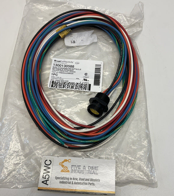 Brad Woodhead 1300130588 Mini Change Receptacle Cord 6P Female 2M
