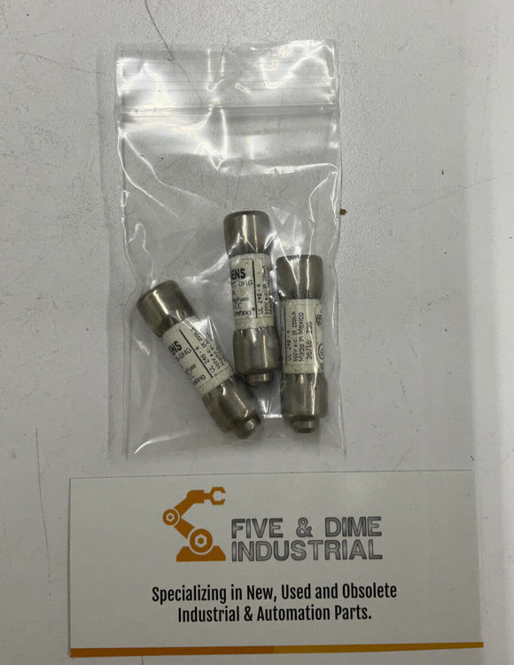 Siemens 3NW2100-0HG Fast Acting Fuse 10A 600V (Lot of 3)