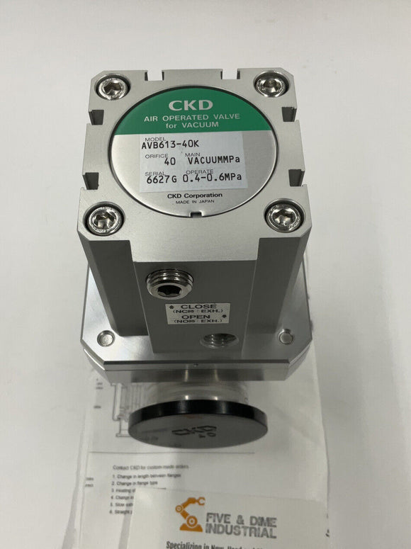 CKD AVB613-40K Air Operated Valve for Vacuum 0.4-0.6MPa