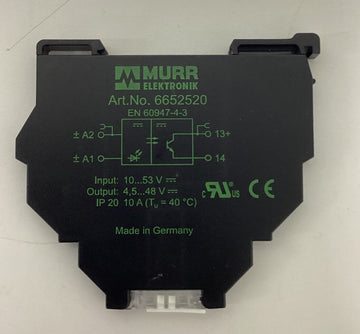 Murr 6652520 Optisolator Opto-coupler Module - 0
