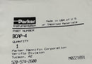 Parker BCAP-4 ParFlare PFA Tube Cap 1/4"-5