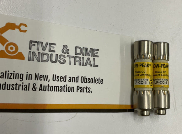 Low-Peak LP-CC-5 Class CC Current Limiting 5A Lot of 2