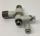 SMC ASP430F-U02-06-X352 Flow Control w/ Check Valve Fitting-4