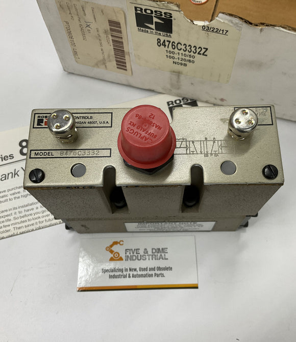 Ross 8476C3332Z 84 Series 115VAC Solenoid Valve