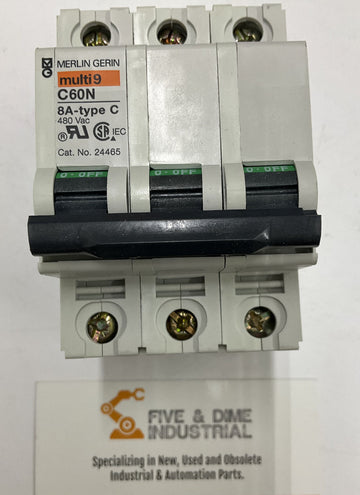 Square D MG24465 Supplementary Protector Merlin  Multi9 3-Pole 8 Amp - 0