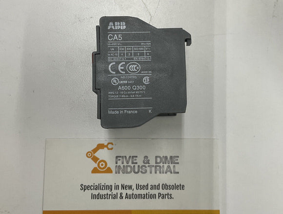 ABB CA5-31M Package of (2) Auxiliary Contact Block