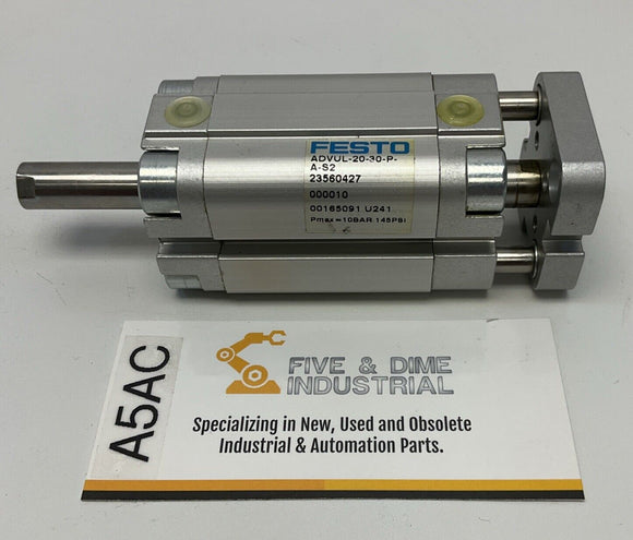 Festo ADVUL-20-30-P-A-S2 Pneumatic Cylinder 20mm Bore, 30mm Stroke 165091
