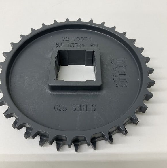 Intralox 1100 Series / 32 teeth, 1-1/2''  Square Bore 6.1 PD
