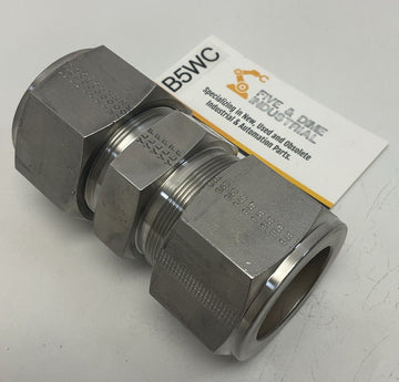 SSP ISS-D-20-U / D-20-U Duolok 1-1/16" Dual-Ferrule Stainless Union Fitting