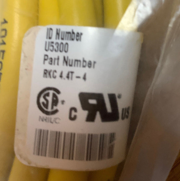 Turck RKC 4.4T-4 Euro Fast Cable Cordset U5300