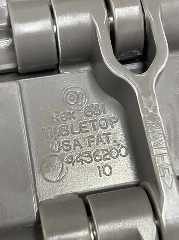 Rexnord  81400021 TableTop Chain 10' 3-1/2" Wide X 10'  HP831K3-1/4