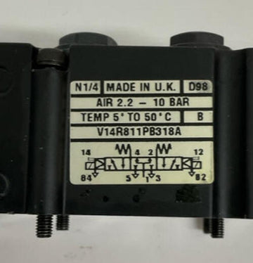 Norgren  V14R811PB318A  110-120 Vac Solenoid Valve 2-10 Bar