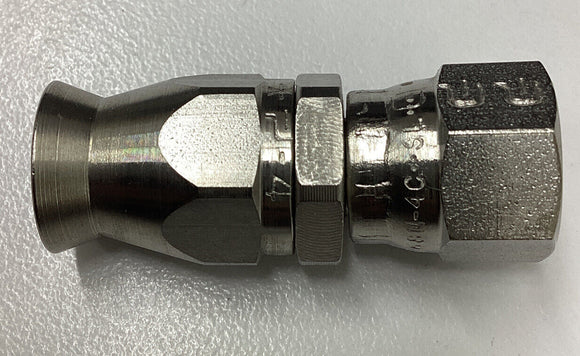 Parker 20690-4-4C Field Attachable Fitting For PTFE Hose F JIC Swivel