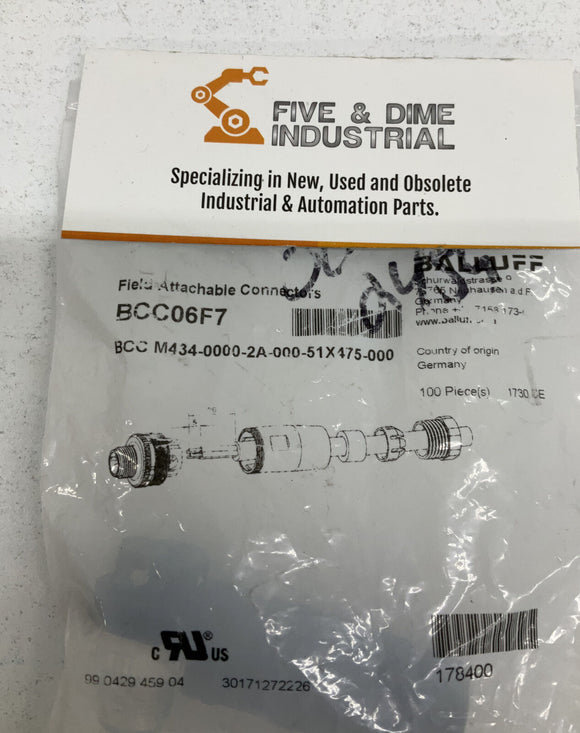 Balluff BCC M434-0000-2A-000-51X475-000 Connector BCC06F7
