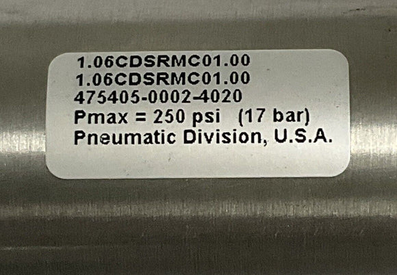 Parker 1.06CDSRMC01.00 Double-Acting SS Cylinder  1" Stroke