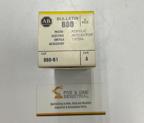 Allen Bradley 880-N1 Acrykic Reflector 1-1/4" Diameter Ser. A