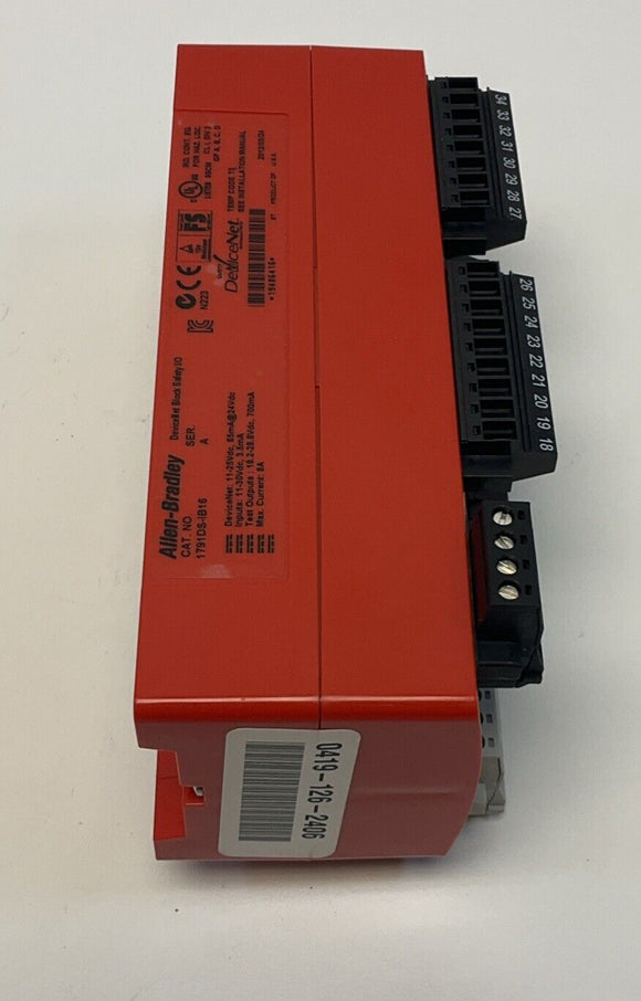 Allen Bradley 1791DS-IB16 Compact Block Guard I/O 16 Point Module Ser A