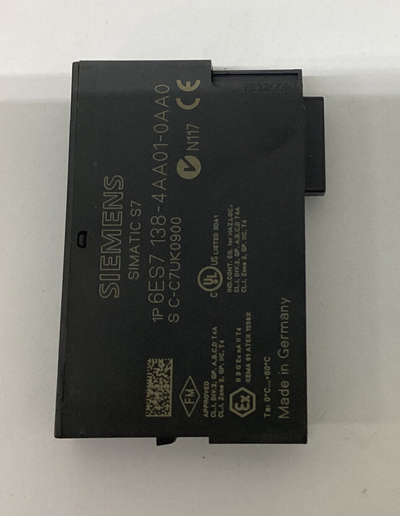 Siemens 6ES7-138-4AA01-0AA0 Simatic S7 Reserve Module