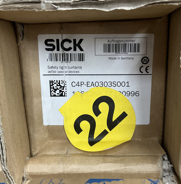 Sick C4P-PA0303S001 Light Curtain Set 300mm Height 30 Meter Range
