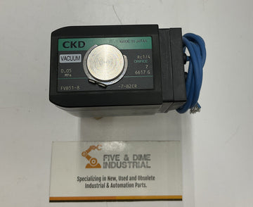 CKD FVB51-8-7-B2CR-1 Direct Acting 2-Port Solenoid Valve for Medium Vacuum