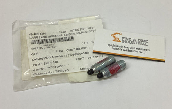 Carr Lane CLM-12-SPS-2 Spring Plungers Lot of 2