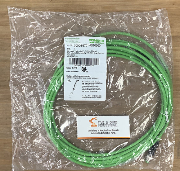 Murr Elektronik 7000-89701-7910500 Male Cable 8M