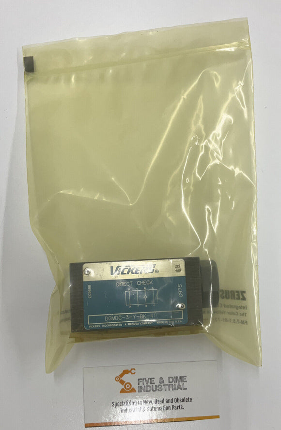 Eaton Vickers DGMDC-3-Y-BK-41 Pilot Check Valve 869633