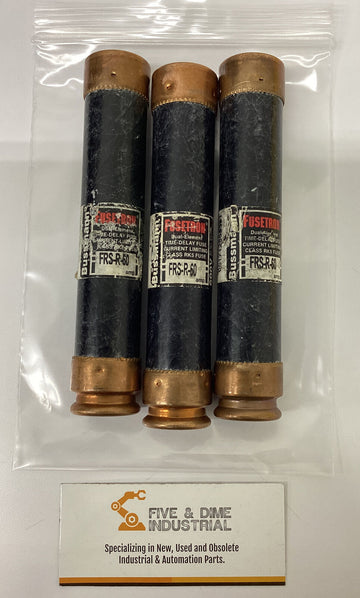 Bussmann Fusetron FRS-R-60 Class RK5 Fuses Lot of 3