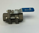 Dyna-Quip  V6S-1  3-Piece 316 Stainless Bolted In-Line Ball Valve 1'' Female Npt-2