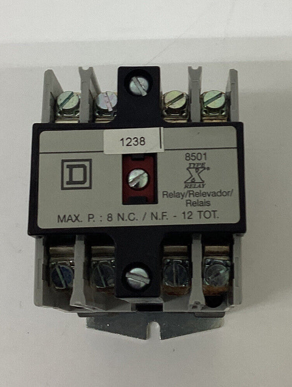 Square D 8501X080 Industrial Contactor Relay 110/120VAC
