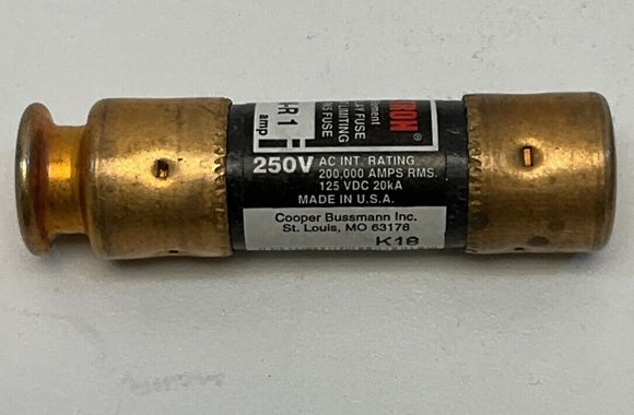 Bussmann Fusetron FRN-R-1  250V Fuse. Lot of 5