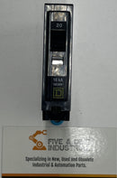 Square D QOB-120 Circuit Breaker SWD 20 Amp Bolt-On  120/240VAC-1