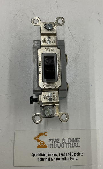 Hubbell HBL1201 Single Pole Brown Nylon Toggle Switch 15A 120-277V