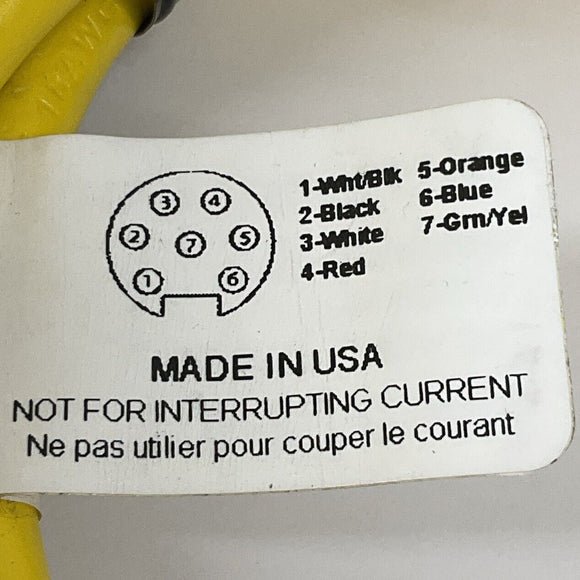 Mencom MIN-7FPX-50-R 7-Pole, 90 Degree Cable Cordset 50 Ft.