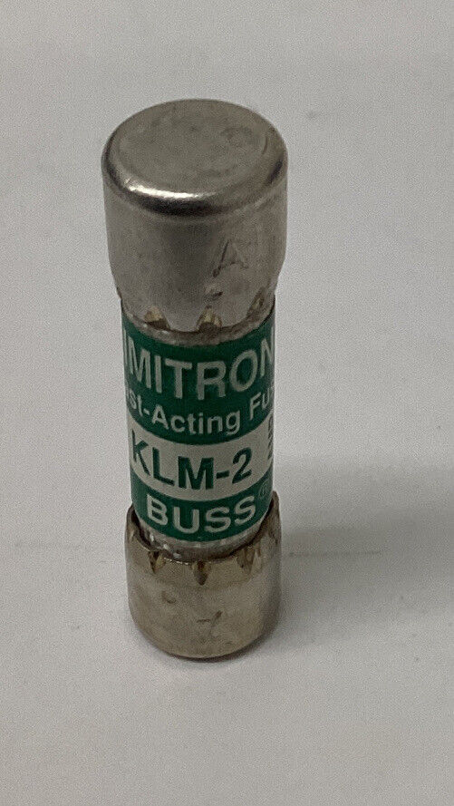 Bussmann Limitron KLM-2 Lot of 2 Fast Acting 2 Amp Fuses