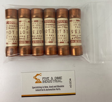 Mersen Gould 0T35 Class K5 One-Time Fuse 35A, 250V Pkg of (6)