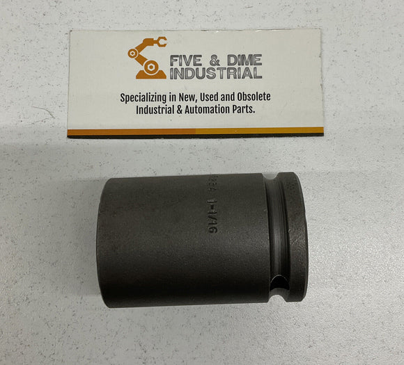 Apex 5234 Industrial Impact 1/2 Drive 1 1/16  Socket  6pt  2-1/4