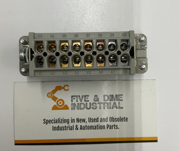 Harting 10.5401 HA 16 Screw Terminated Plug w/ Wire Protection