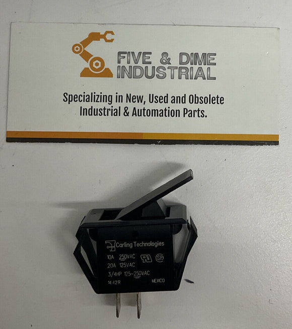 Carling Technologies TA22B-TLB-B Rocker Switch 20A 250VAC