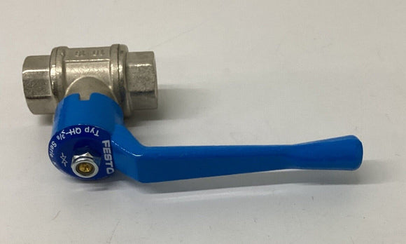 Festo QH-3/8 / 9542 Pneumatic Ball Valve Manually Actuated G3/8