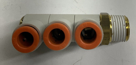 SMC KQ2VT09-36S 3-Port Banjo Fitting 5/16" X 3/8" NPT