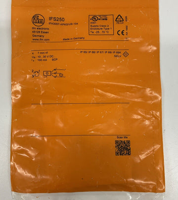 IFM Effector IFS250 Inductive Proximity No Sensor IKF3007-APKG/US-104 Sn: 7mm - 0
