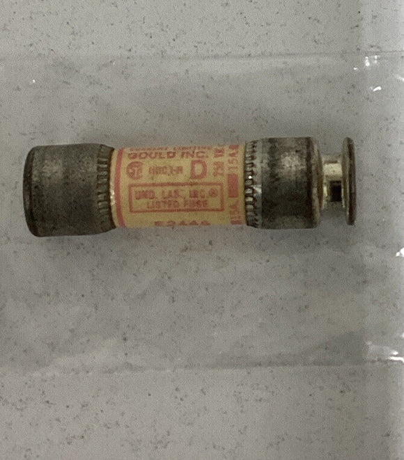 Gould Shawmut Tri-onic  Lot of (2)  TR15R  15 Amp Fuses