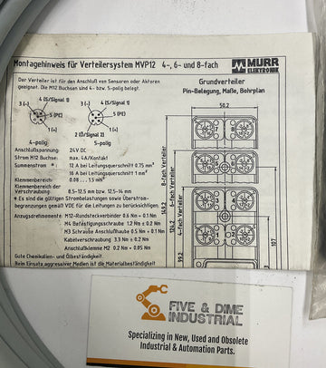 Murr Elektronik 27043 I/O Module for Distribution Systems - 0