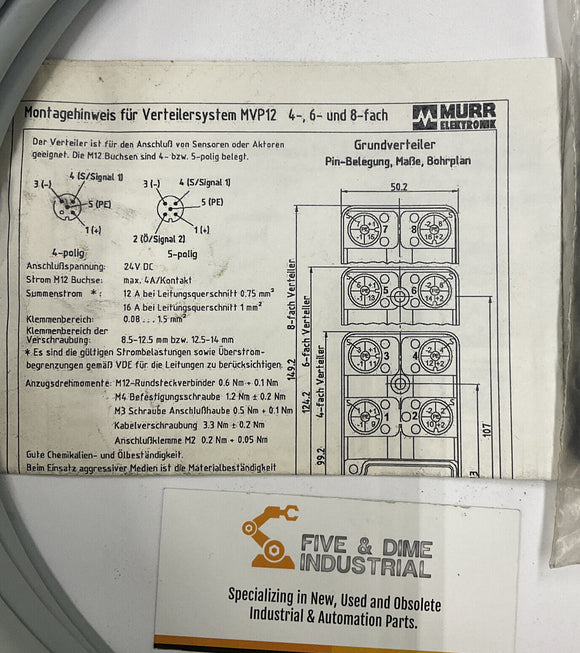 Murr Elektronik 27043 I/O Module for Distribution Systems