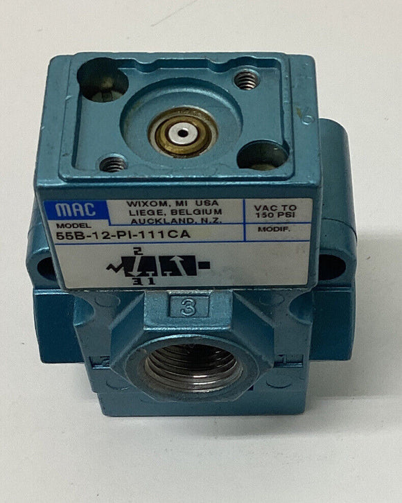 Mac 55B-12-PI-111CA Valve VAC 150 PSI