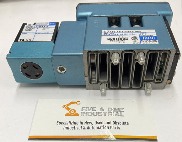 Mac MV-A1C-A111-PM-111DA Solenoid Valve 110/120VAC